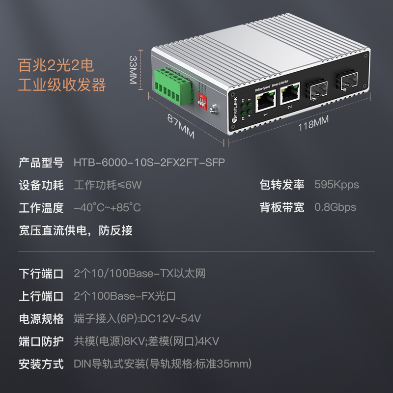 netLINK HTB-6000-10S-2FX2FT-SFP