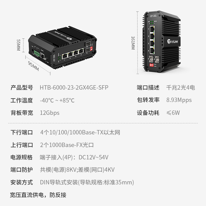 netLINK HTB-6300-2GX4GE-SFP