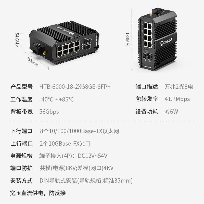 netLINK HTB-6000-18-2XG8GE-SFP+