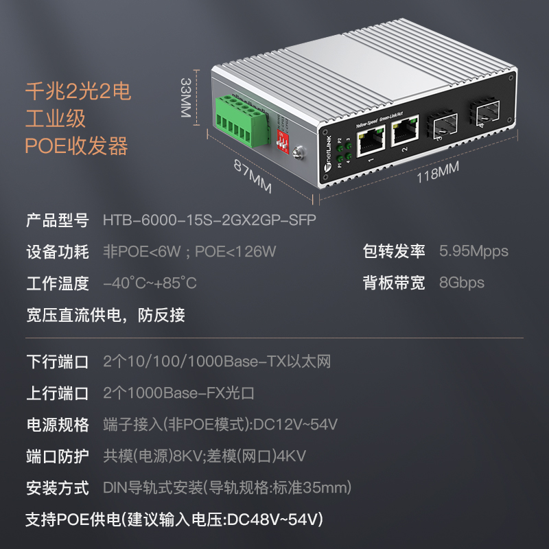 netLINK HTB-6000-15S-2GX2GP-SFP