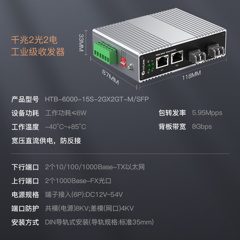 netLINK HTB-6000-15S-2GX2GT-M/SFP