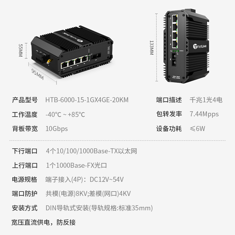 netLINK HTB-6000-15-1GX4GE-20KM