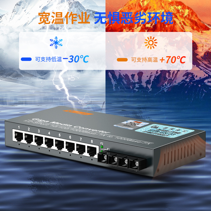 netLINK HTB-GS-03（2F/8GE）-M