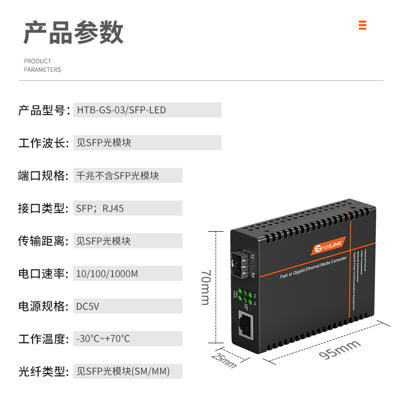 netLINK HTB-GS-03/SFP-LED