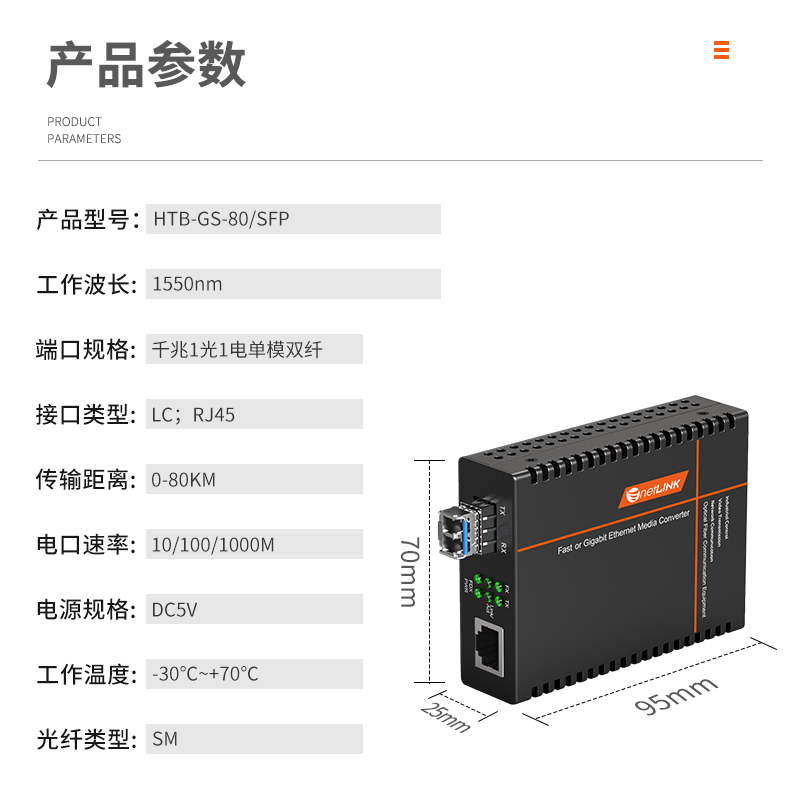 netLINK  HTB-GS-80/SFP