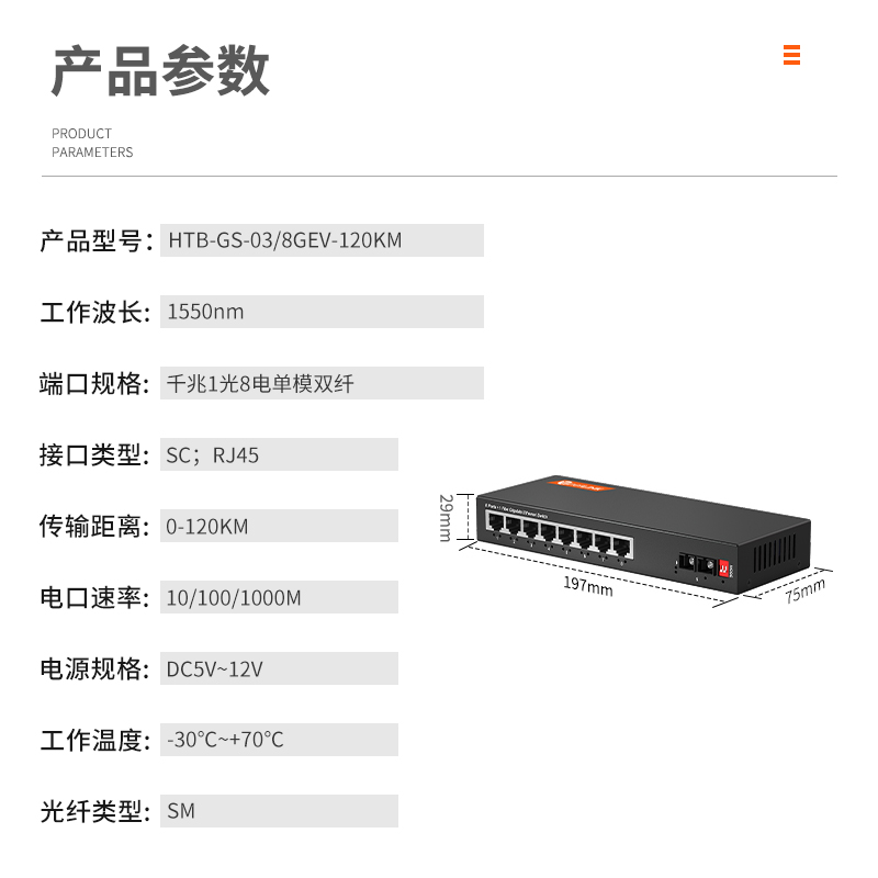 netLINK HTB-GS-03/8GEV-120KM