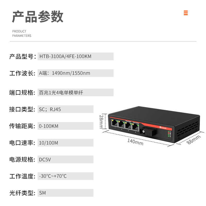 netLINK HTB-3100A/4FE-100KM