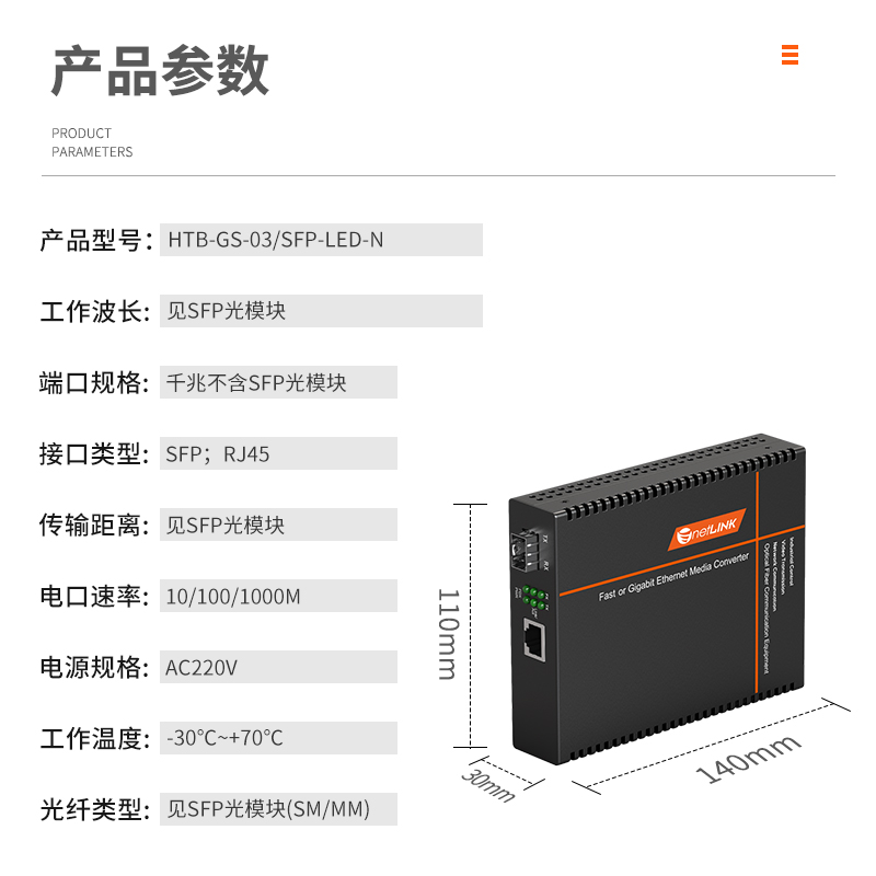 netLINK HTB-GS-03/SFP-LED-N