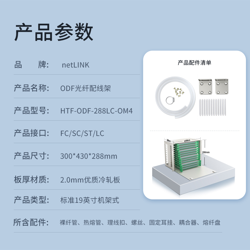 netLINK HTF-ODF-288LC-OM4