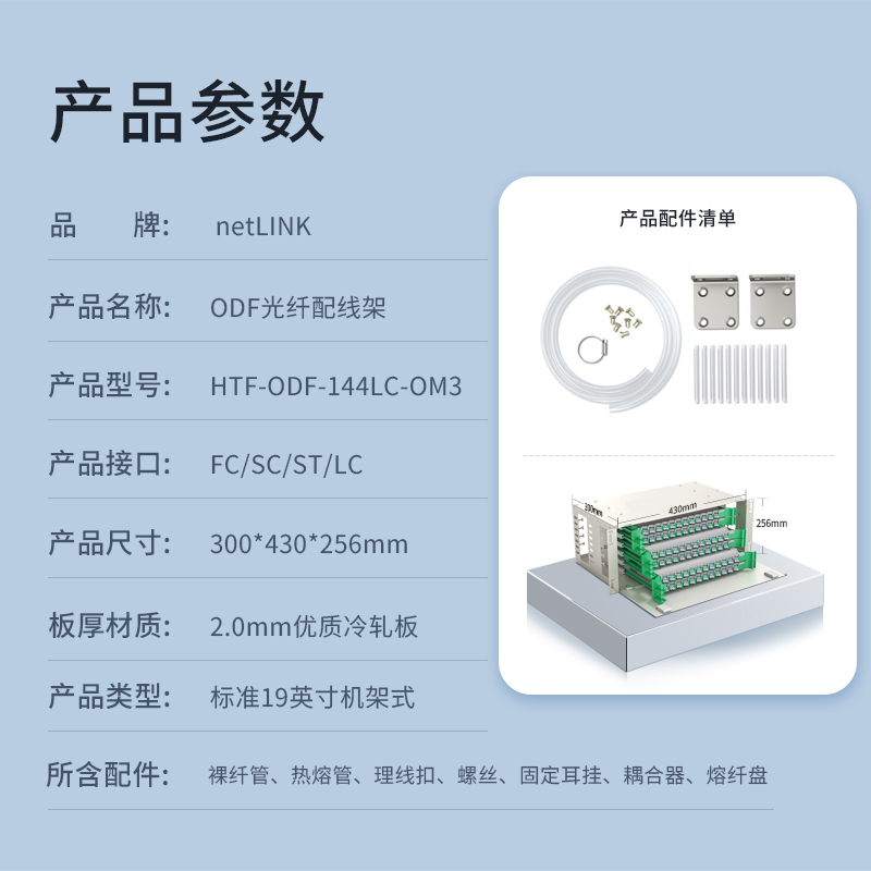 netLINK HTF-ODF-144LC-OM3