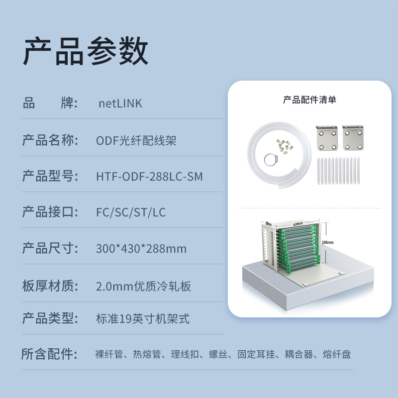 netLINK HTF-ODF-288LC-SM